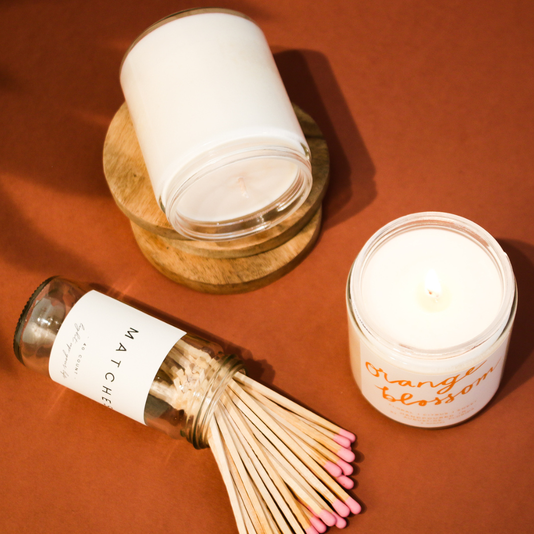 Poured Goods - Orange Blossom: 8 oz Soy Wax - Small Batch Candles