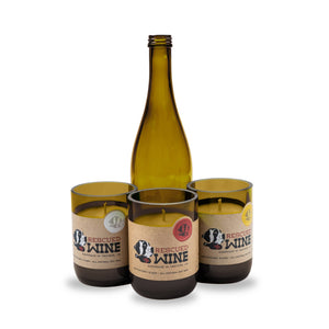 Rescued Wine Candles - Cabernet Soy Candle - Signature Upcycled Candles Wine Candle