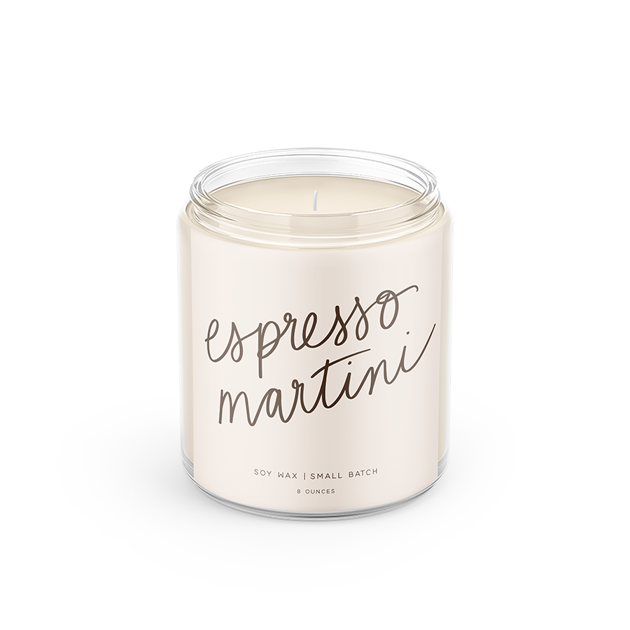 Poured Goods - Espresso Martini: 8 oz Soy Wax Hand-Poured Candle