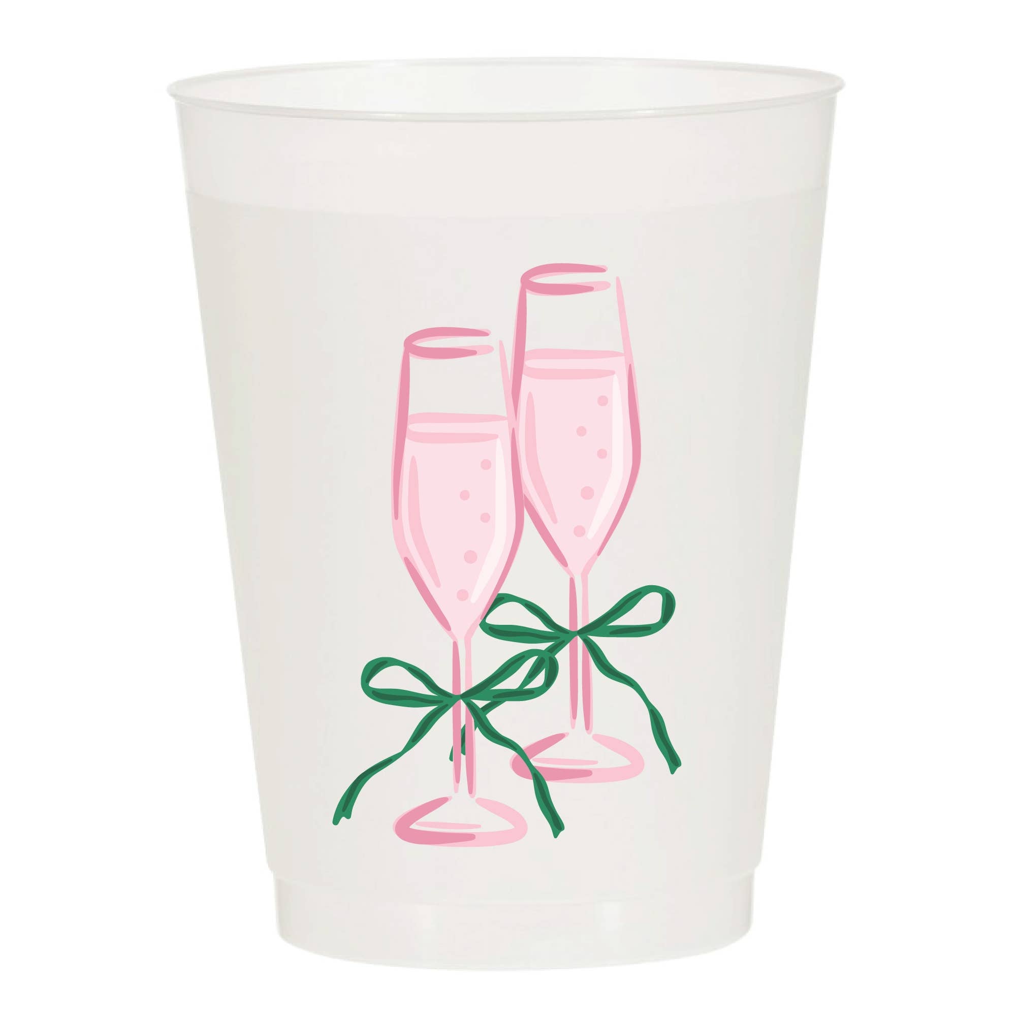 Sip Hip Hooray - Champagne is For Celebrating Frosted Cups - Girly: Pack of 6