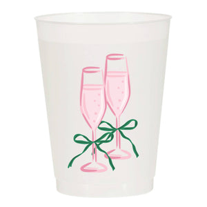Sip Hip Hooray - Champagne is For Celebrating Frosted Cups - Girly: Pack of 6