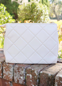 Caroline Hill - Ariana Crossbody CREAM QUILTED LD: Default