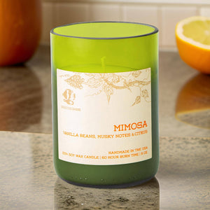 Rescued Wine Candles Mimosa Candle - Thumbnail 4