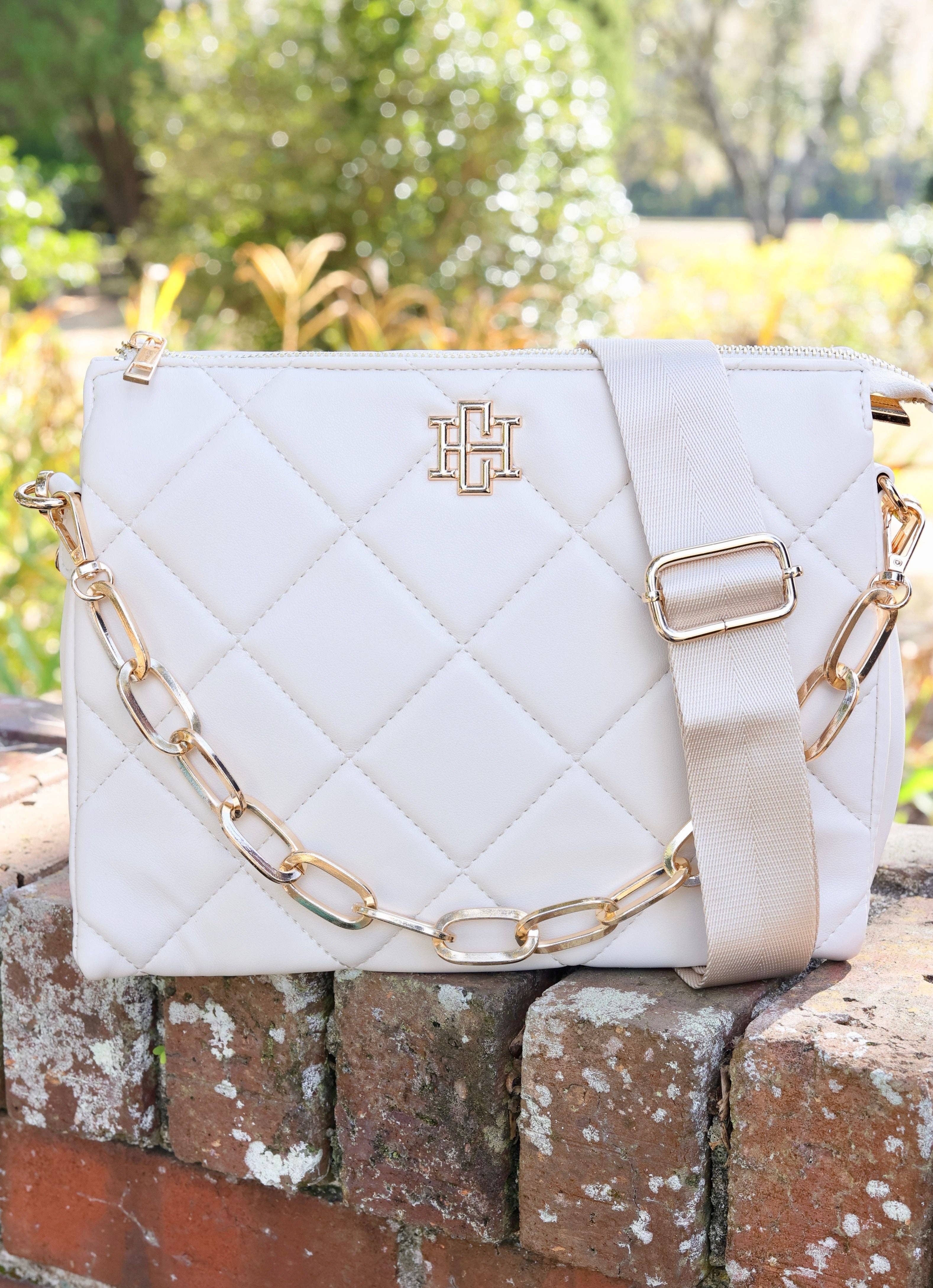 Caroline Hill - Ariana Crossbody CREAM QUILTED LD: Default
