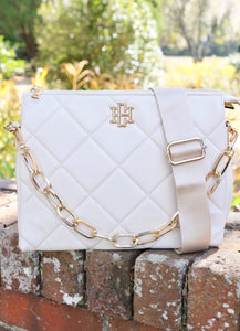 Caroline Hill - Ariana Crossbody CREAM QUILTED LD: Default