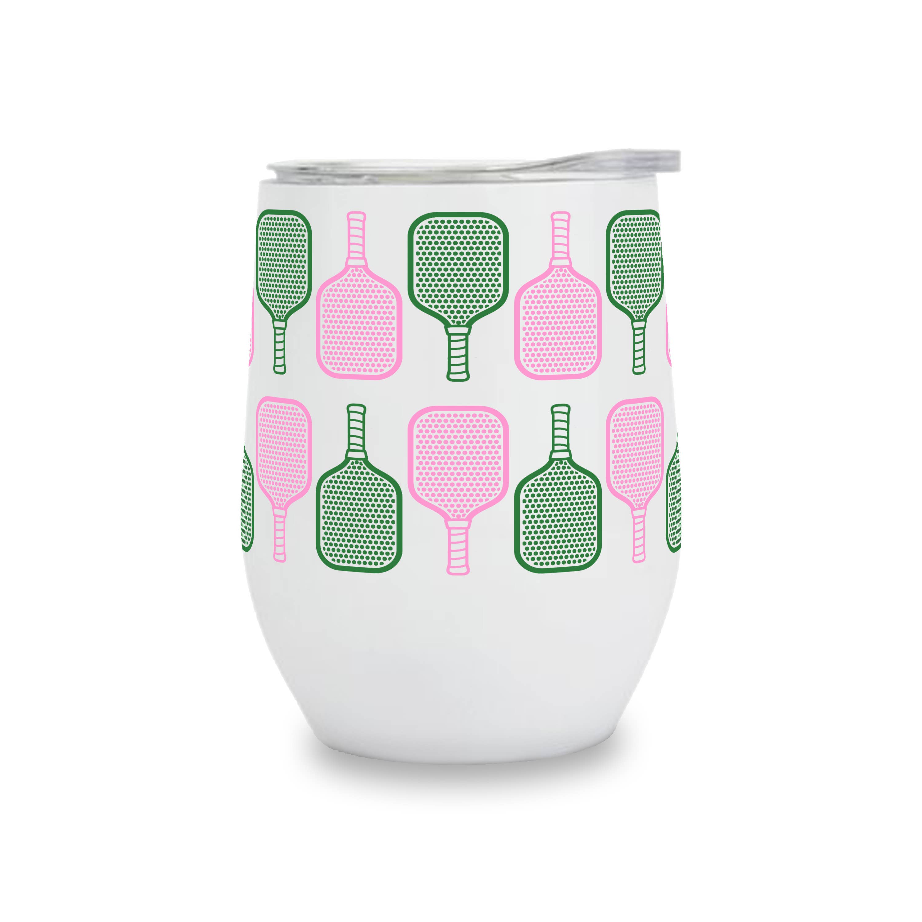 Toss Designs - Insulated Wine Tumbler - Pickleball repeat