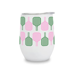 Toss Designs - Insulated Wine Tumbler - Pickleball repeat