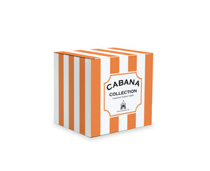 Toss Designs - Travel Candle- Cabana Stripe Org/White