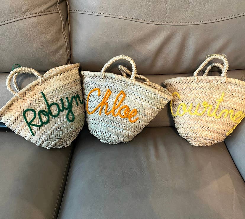 Mikwi - WHOLESALE PERSONALIZED BASKET, customized straw Beach bag