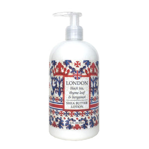 Greenwich Bay Trading Company London Shea Butter Lotion Black Tea, Thyme Leaf & Bergamot