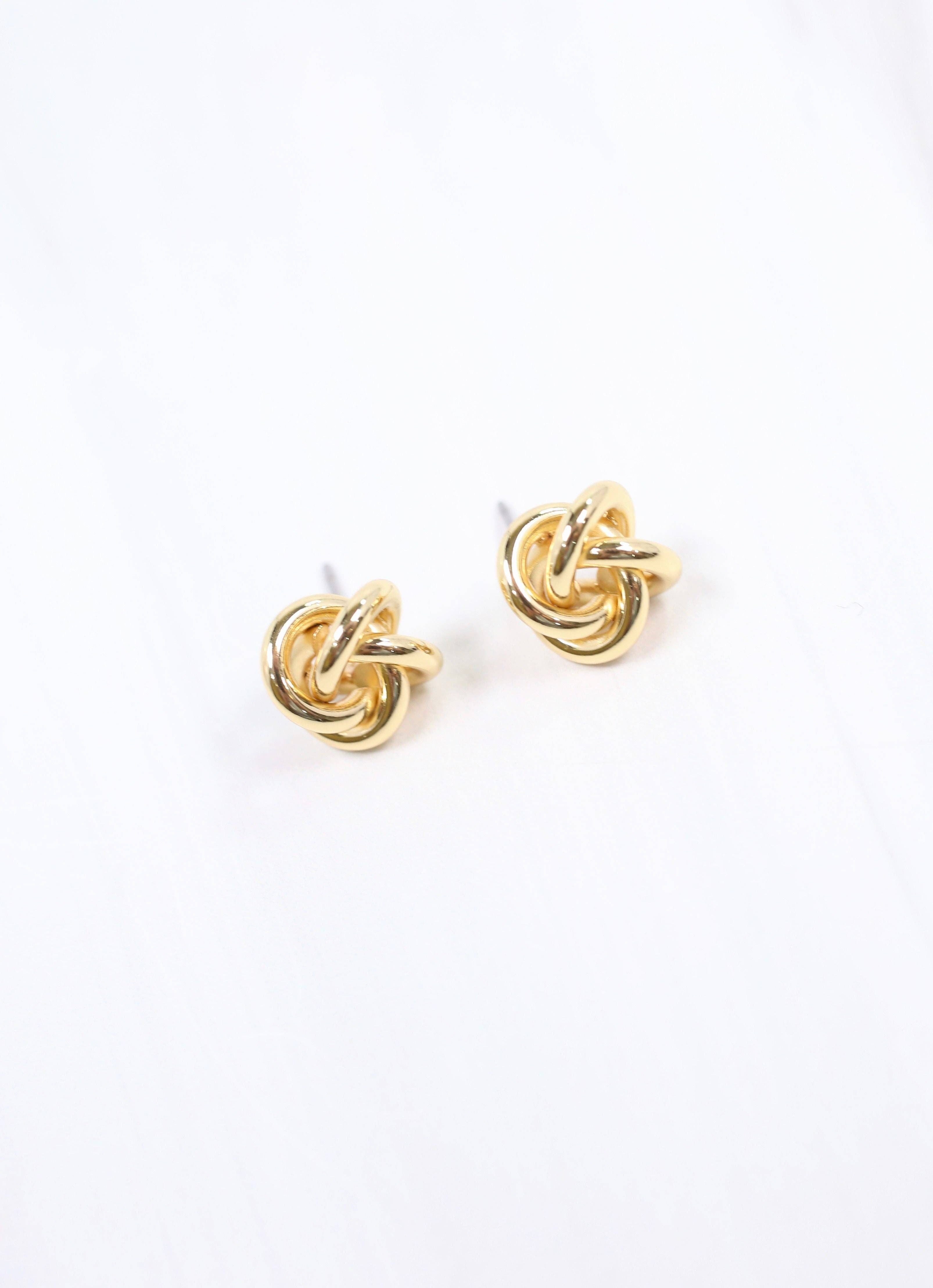 Caroline Hill - Sennett Knot Earring GOLD