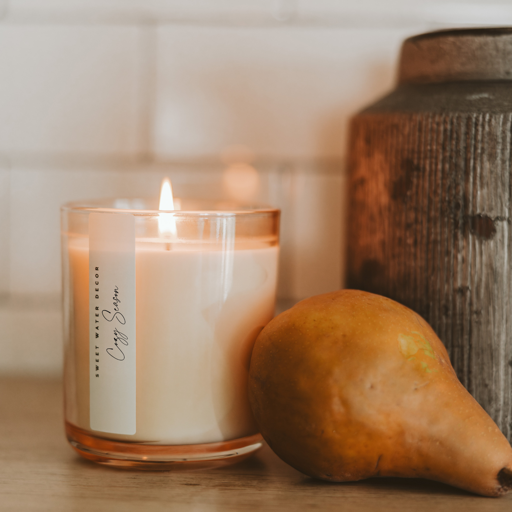 Sweet Water Decor - *NEW* Cozy Season 12 oz Candle - Fall Decor and Gifts