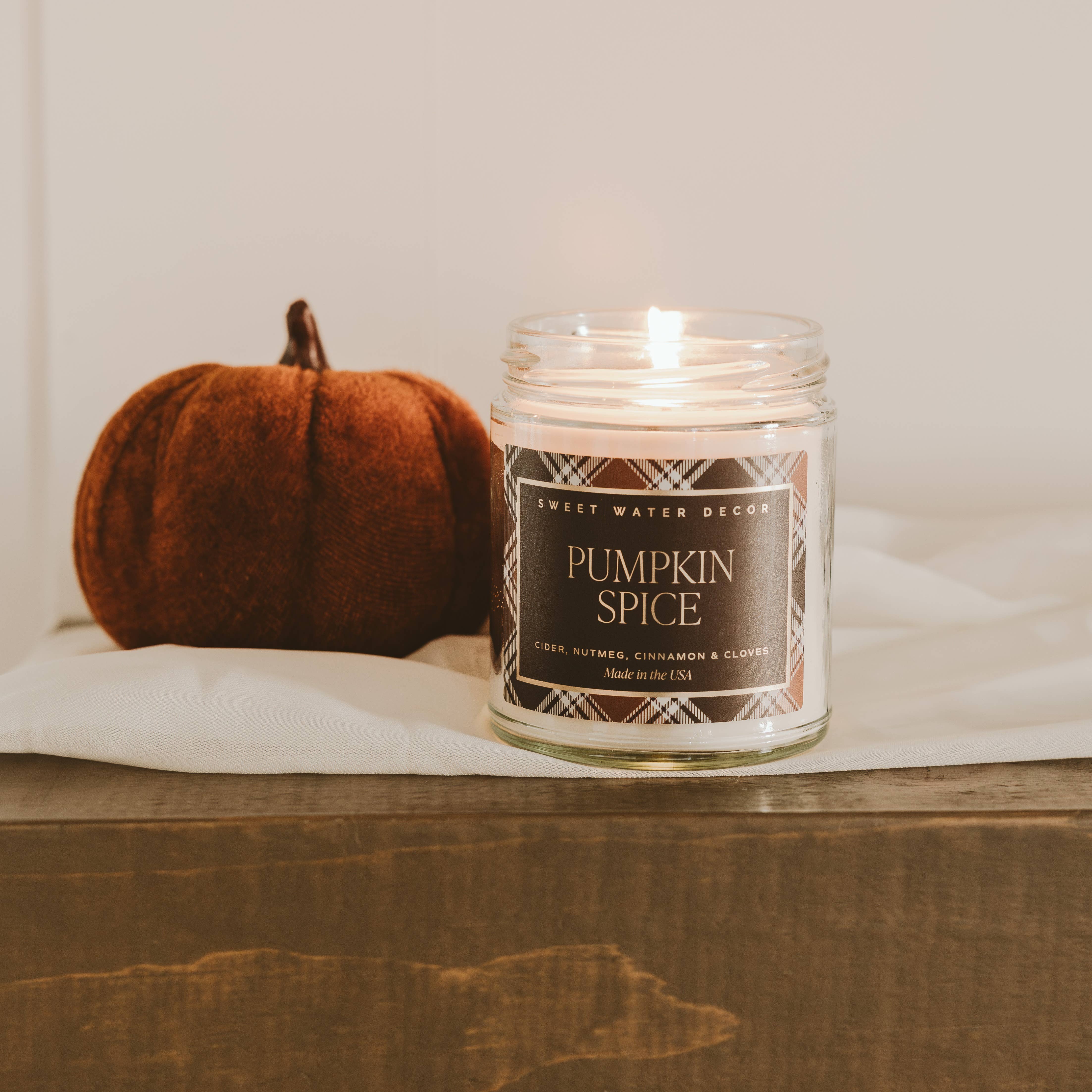 Sweet Water Decor - *NEW* Pumpkin Spice 9 oz Soy Candle - Fall Decor