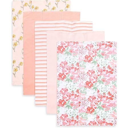 Burt’s Bees Baby Organic Cotton Burp Cloths – 5 Pack