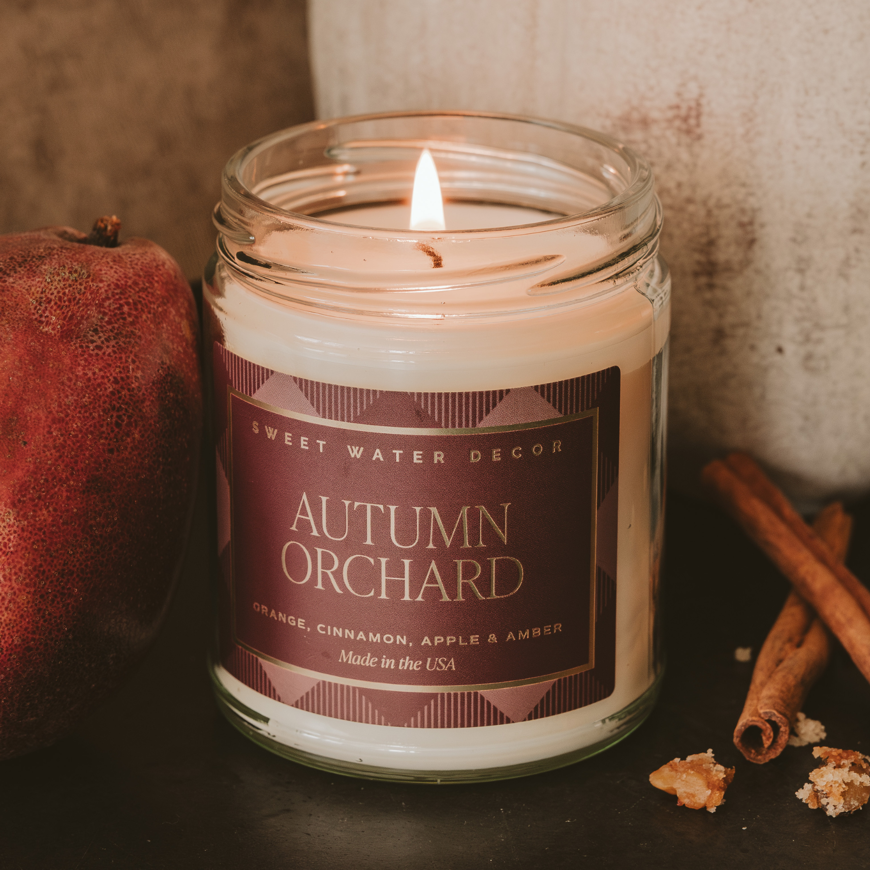 Sweet Water Decor - *NEW* Autumn Orchard 9 oz Soy Candle - Fall Decor