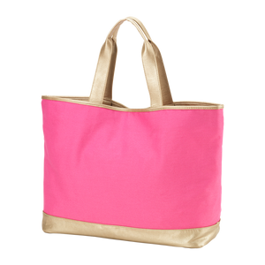 Viv&Lou - Hot Pink Cabana Tote: Hot Pink