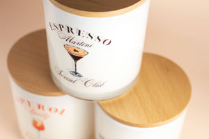 Unplug Soy Candles - Espresso Martini Social Club Soy Candle: Hazelnut Coffee