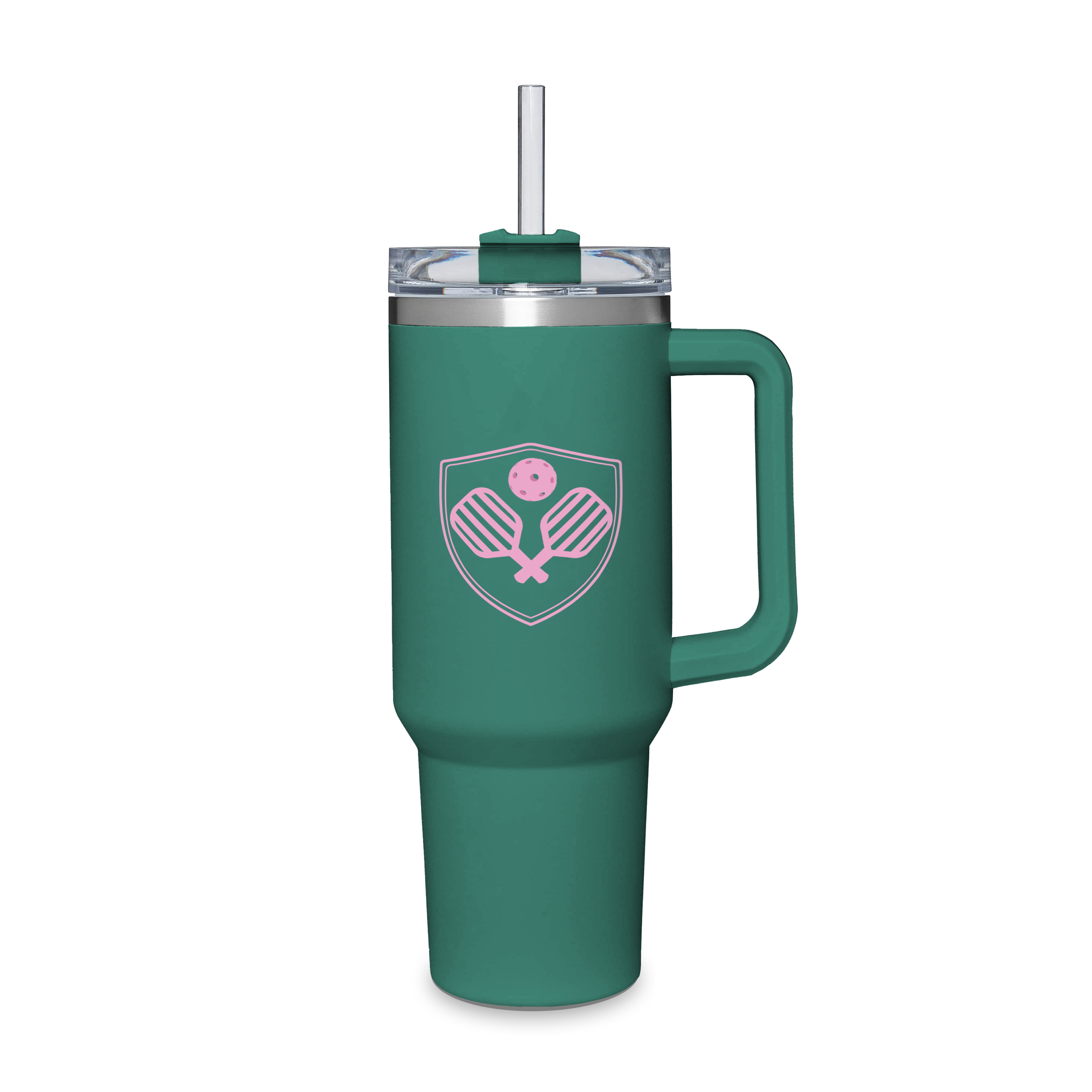 Toss Designs - Jumbo Water Tumbler (Green) - Pickleball Crest