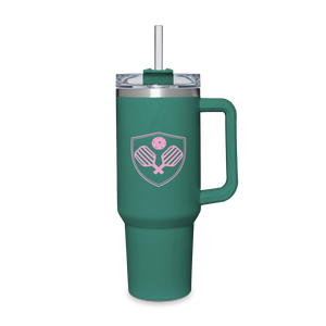 Toss Designs - Jumbo Water Tumbler (Green) - Pickleball Crest