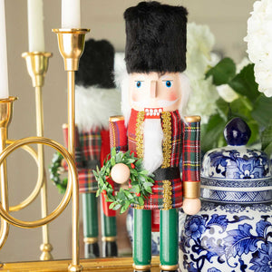 8 Oak Lane - Plaid 15" Nutcracker