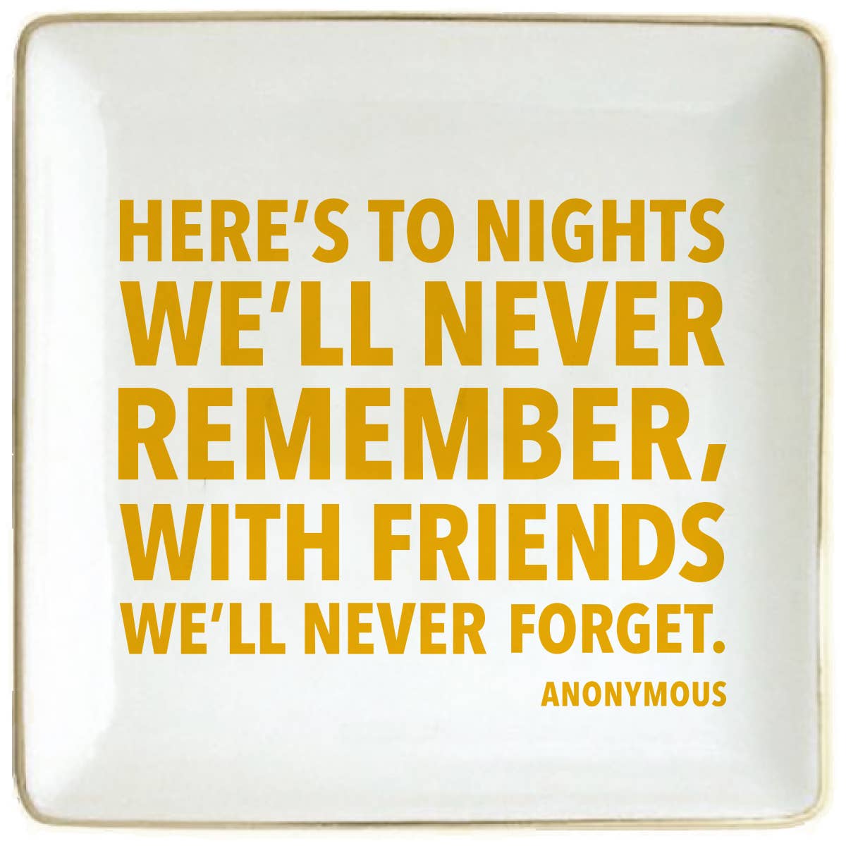 soiree-sisters - Ceramic Trinket Tray | To Nights We'll Never Remember