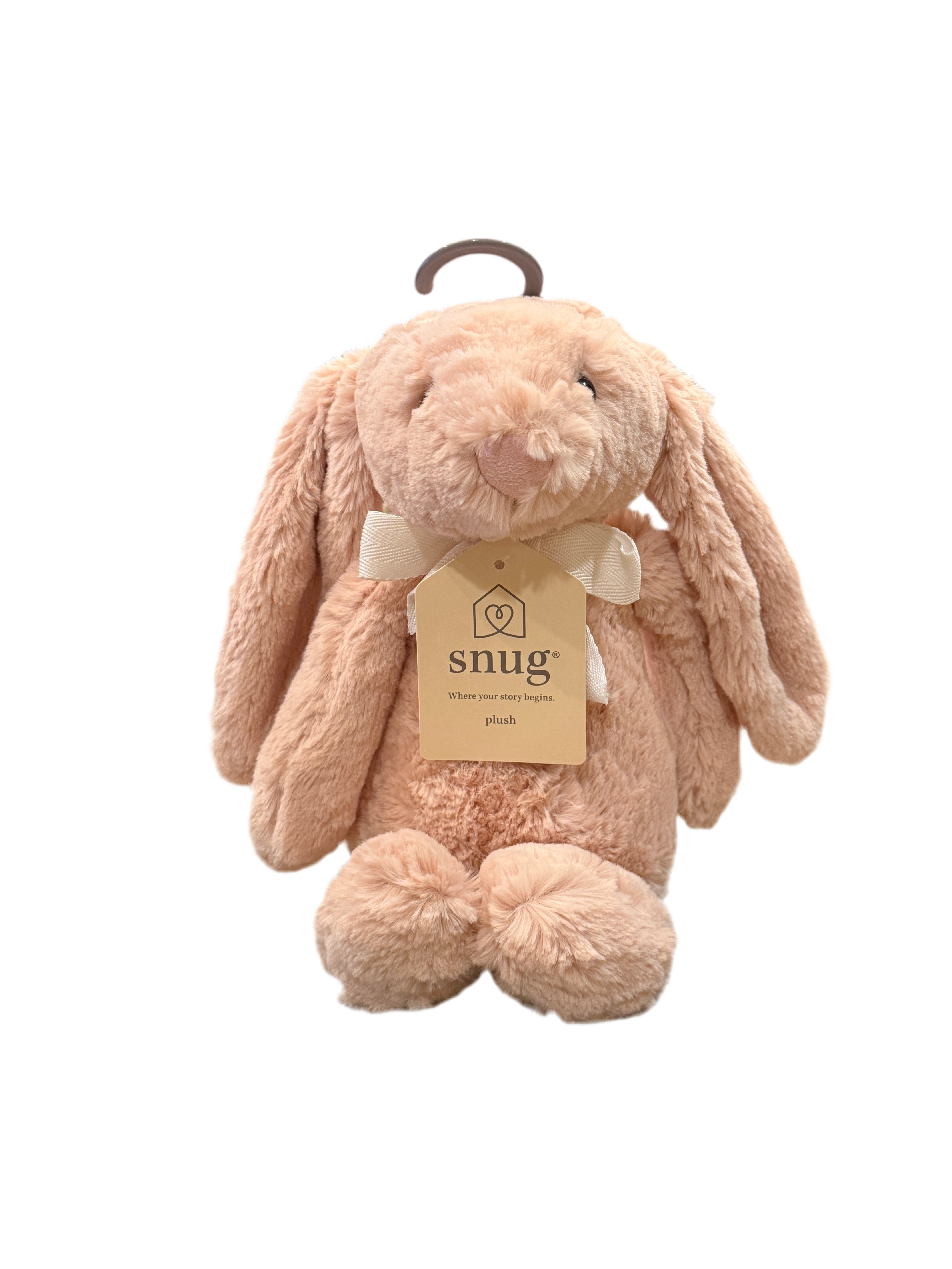 Snug Plush Bunny– “Where Your Story Begins” 🧸✨