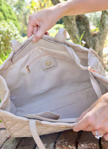 Caroline Hill - Shane Tote NUDE QUILTED DQ: Default