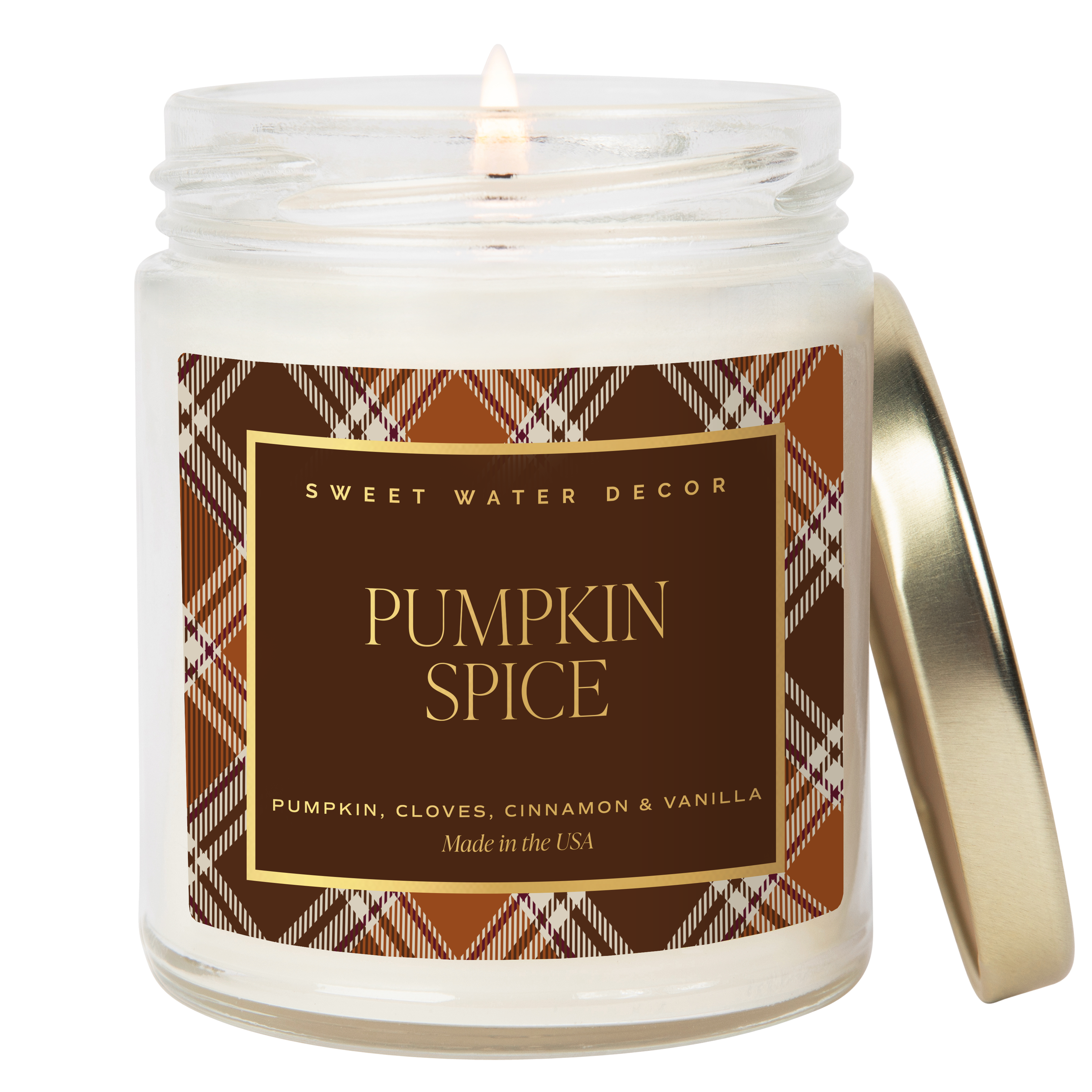 Sweet Water Decor - *NEW* Pumpkin Spice 9 oz Soy Candle - Fall Decor