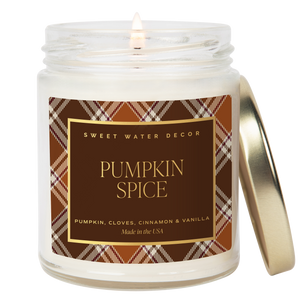Sweet Water Decor - *NEW* Pumpkin Spice 9 oz Soy Candle - Fall Decor