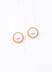 Caroline Hill - Gosling Pearl Stud Earring GOLD: Default