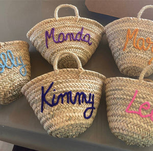 Mikwi - WHOLESALE PERSONALIZED BASKET, customized straw Beach bag