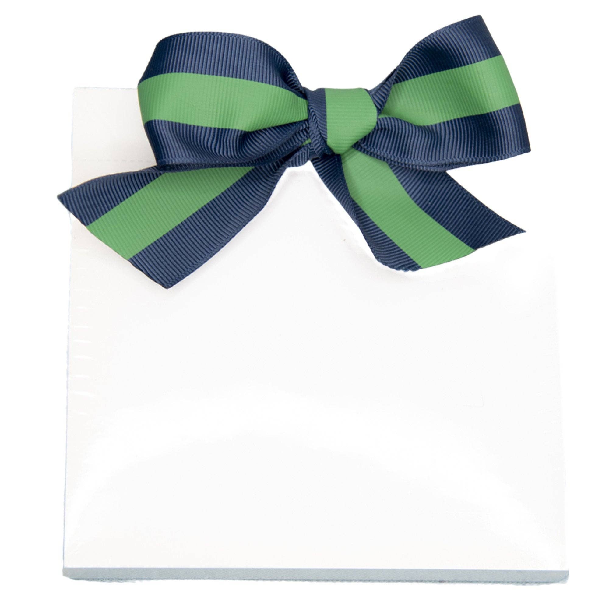 Mainstreet Collection - Ribbon Bow Notepad: Navy with Light Blue