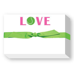 Donovan Designs - LOVE TENNIS BIG & BOLD NOTEPAD