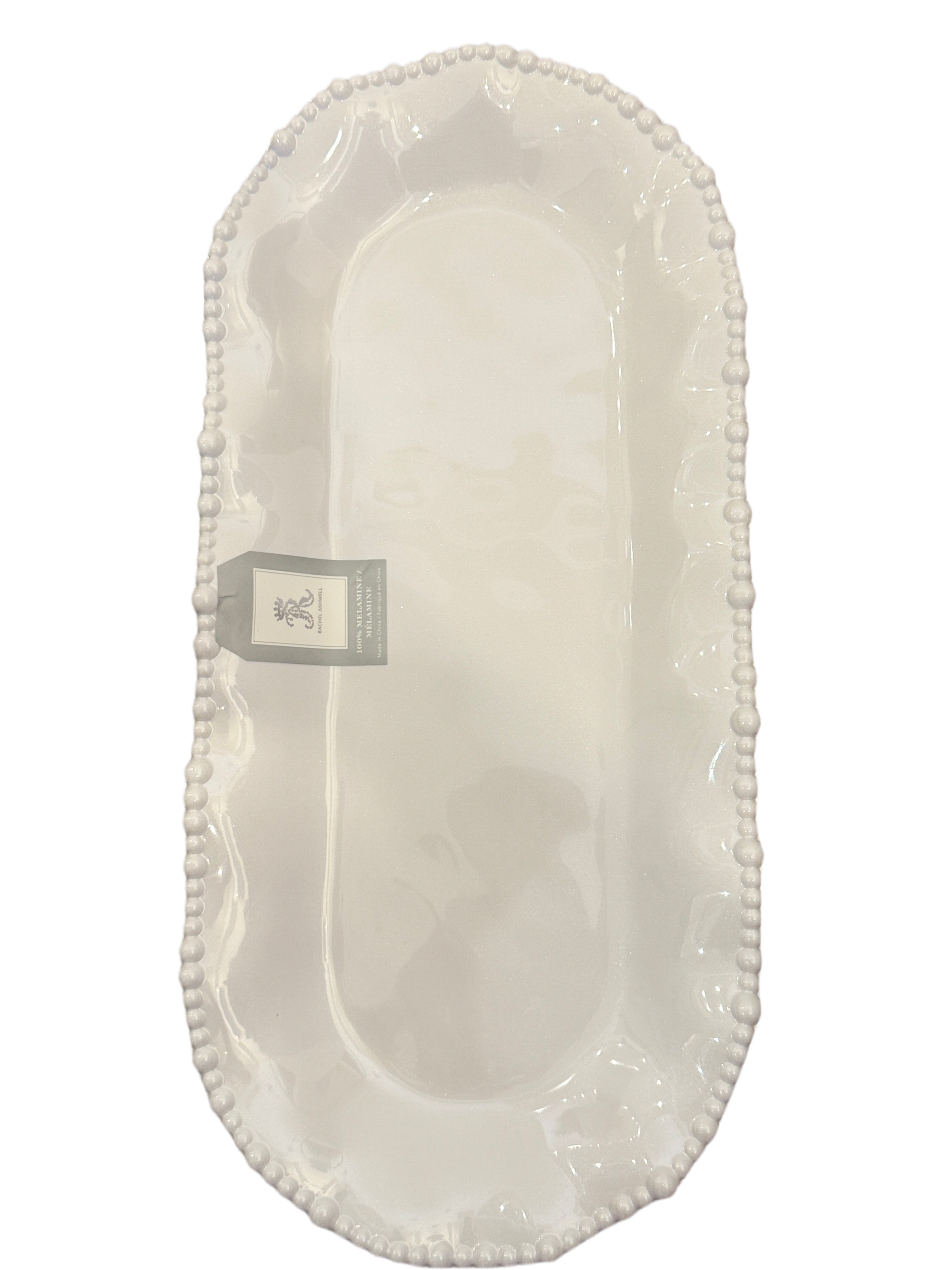 Rachel Ashwell Pearl Finish Melamine Platter – 17" x 8"