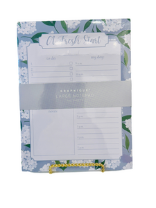 Hydrangea Note Pad - To Do