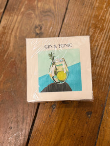 Gin & Tonic Beverage Napkin