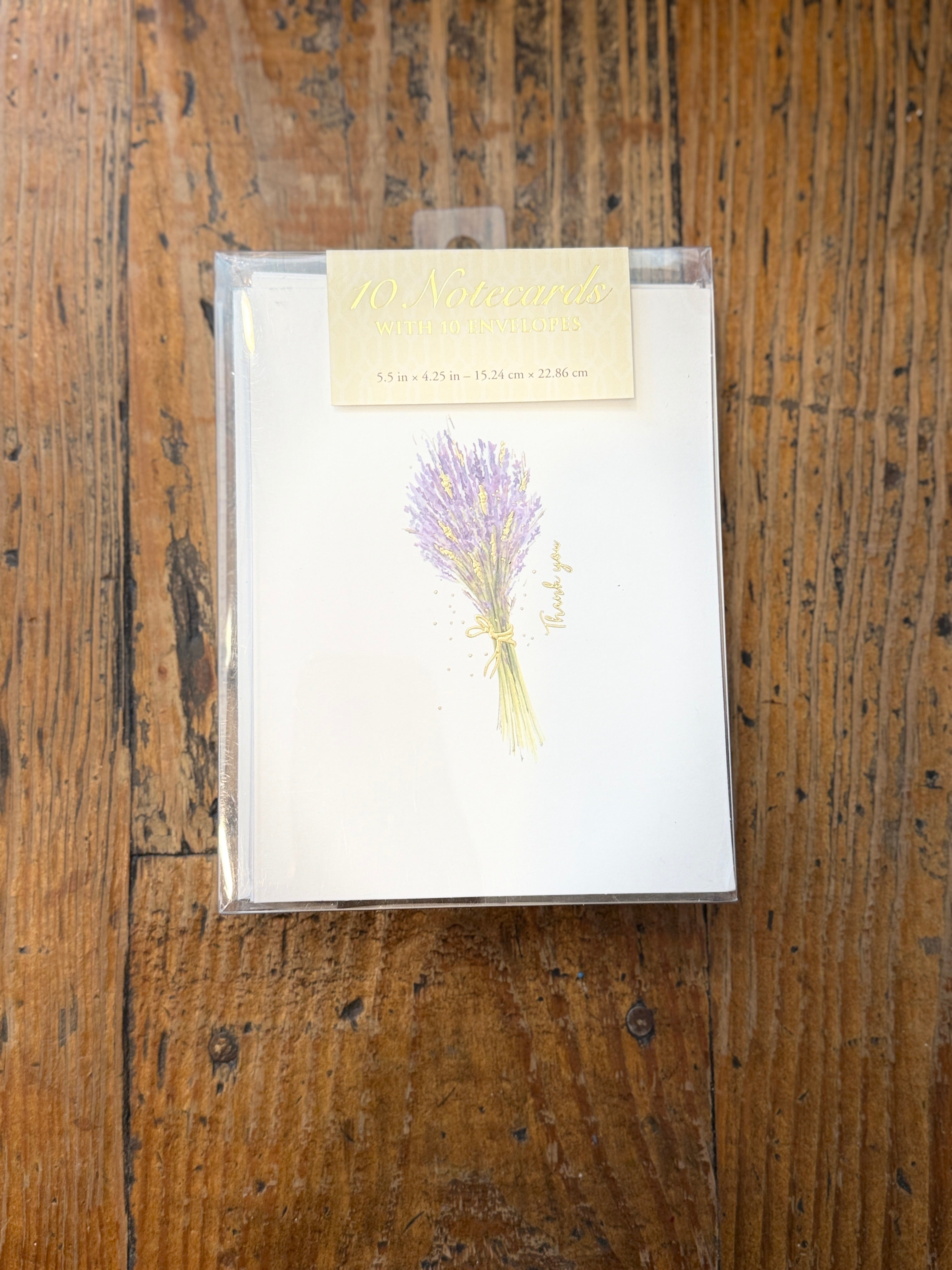 Lavender Thank You Note Card Set – Pack of 10