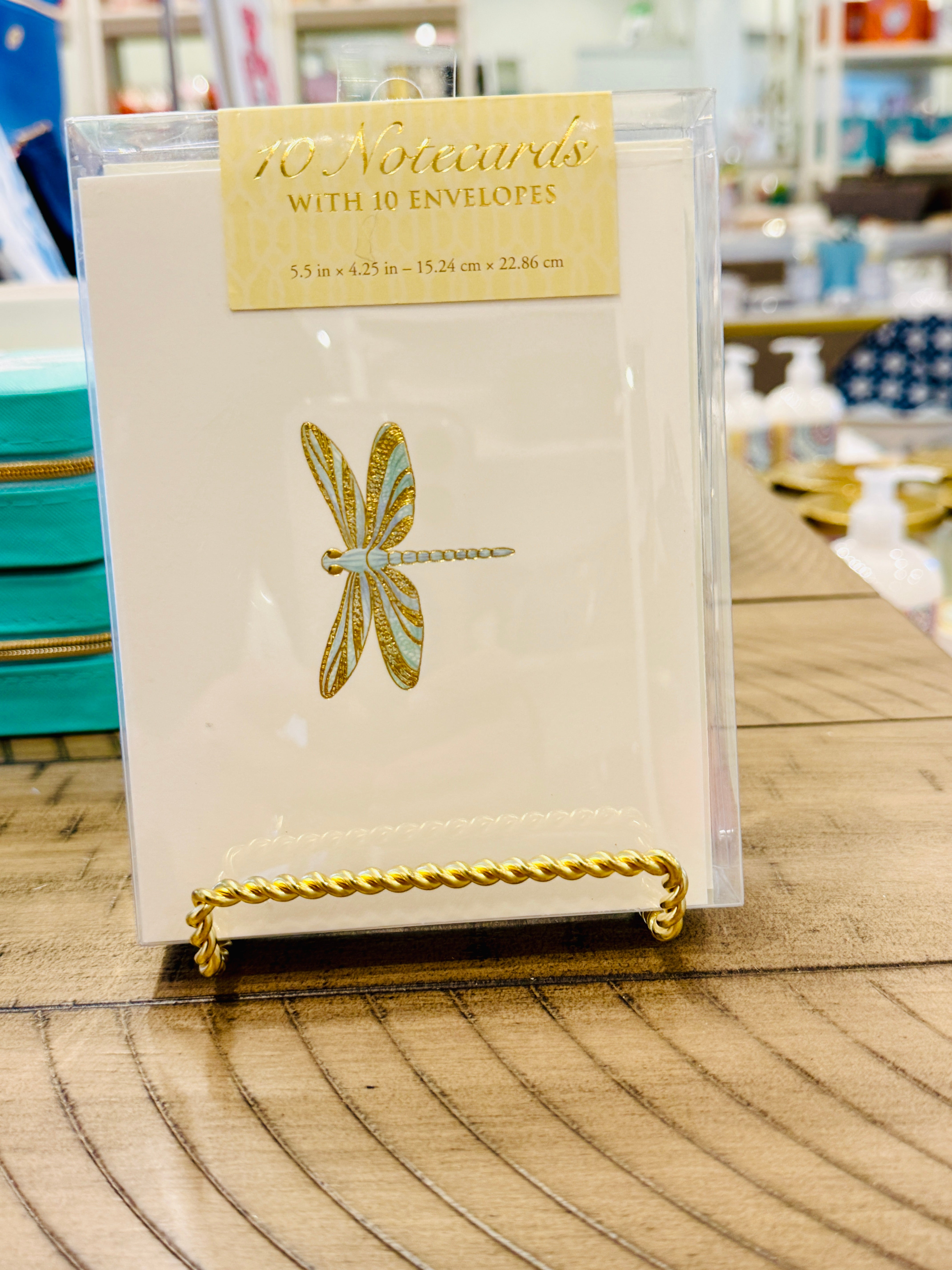 Punch Studios 10 Note Cards with Envelopes Dragonfly