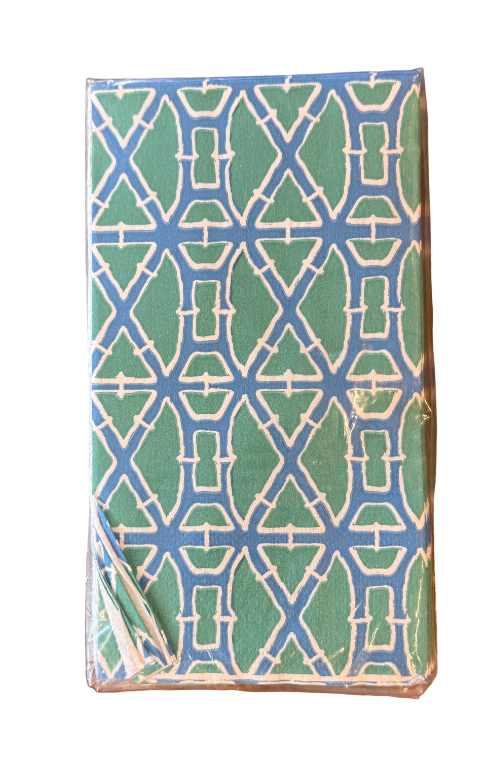 Green & Blue Geometric Paper Napkins – 32 Count ✨