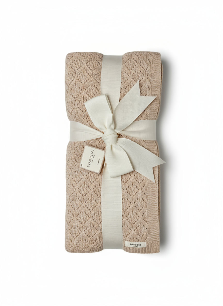 Bonbini Novelty Knit Pink Blanket