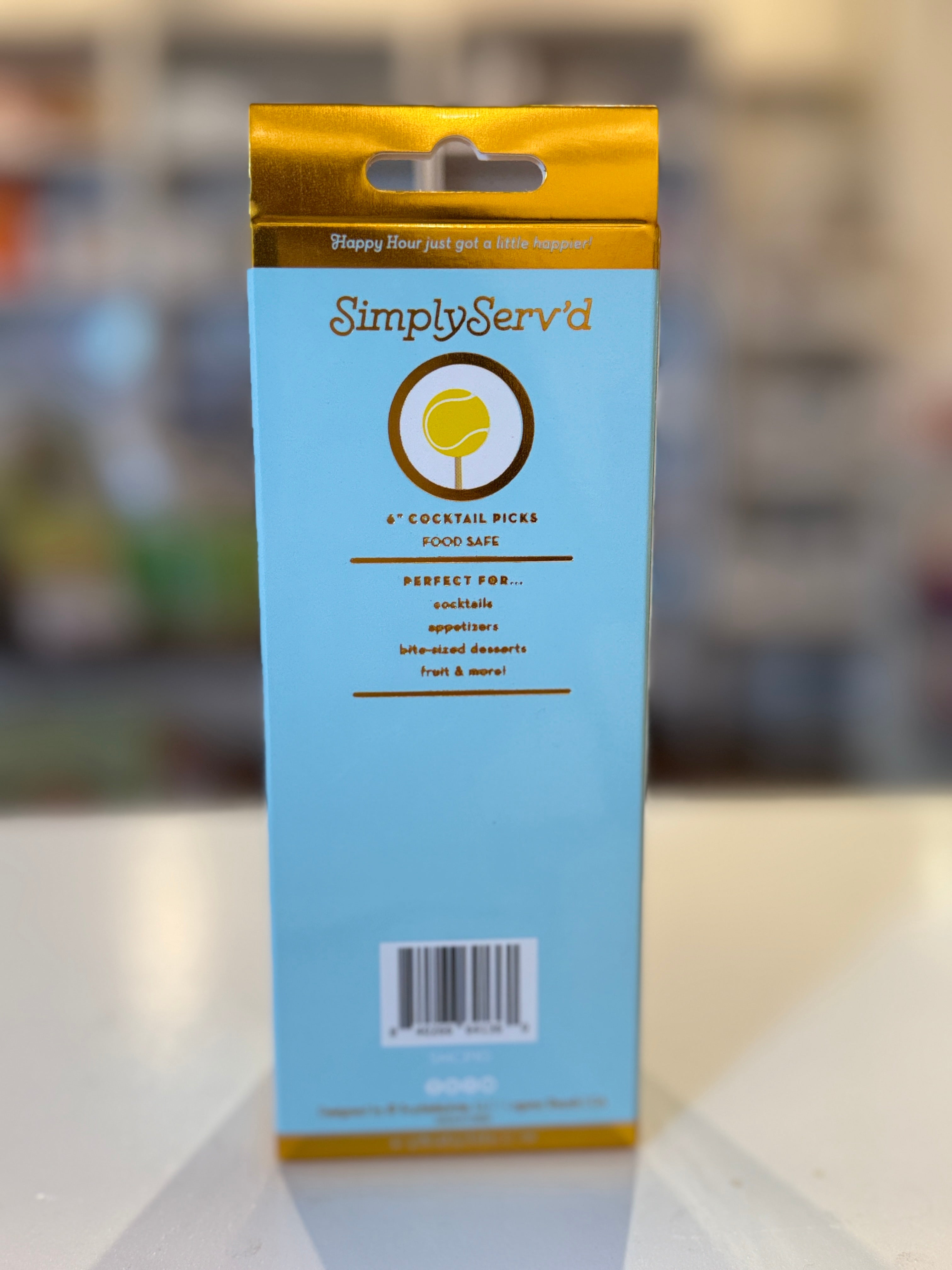 SimplyServ’d Tennis Cocktail Picks – Set of 48