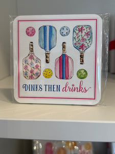 Rosanne Beck- Dinks than Drinks set of reversible coasters