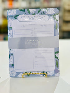 Hydrangea Note Pad - To Do
