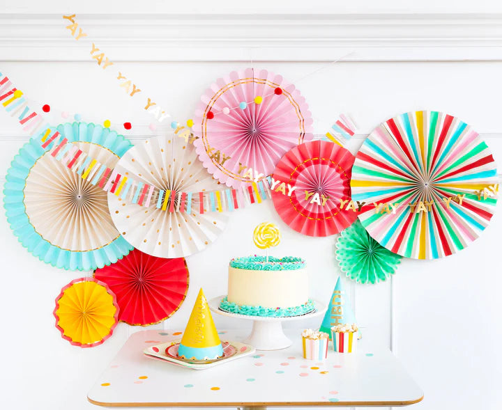 My Mind's Eye-Hip Hip Hooray Party Fans Set