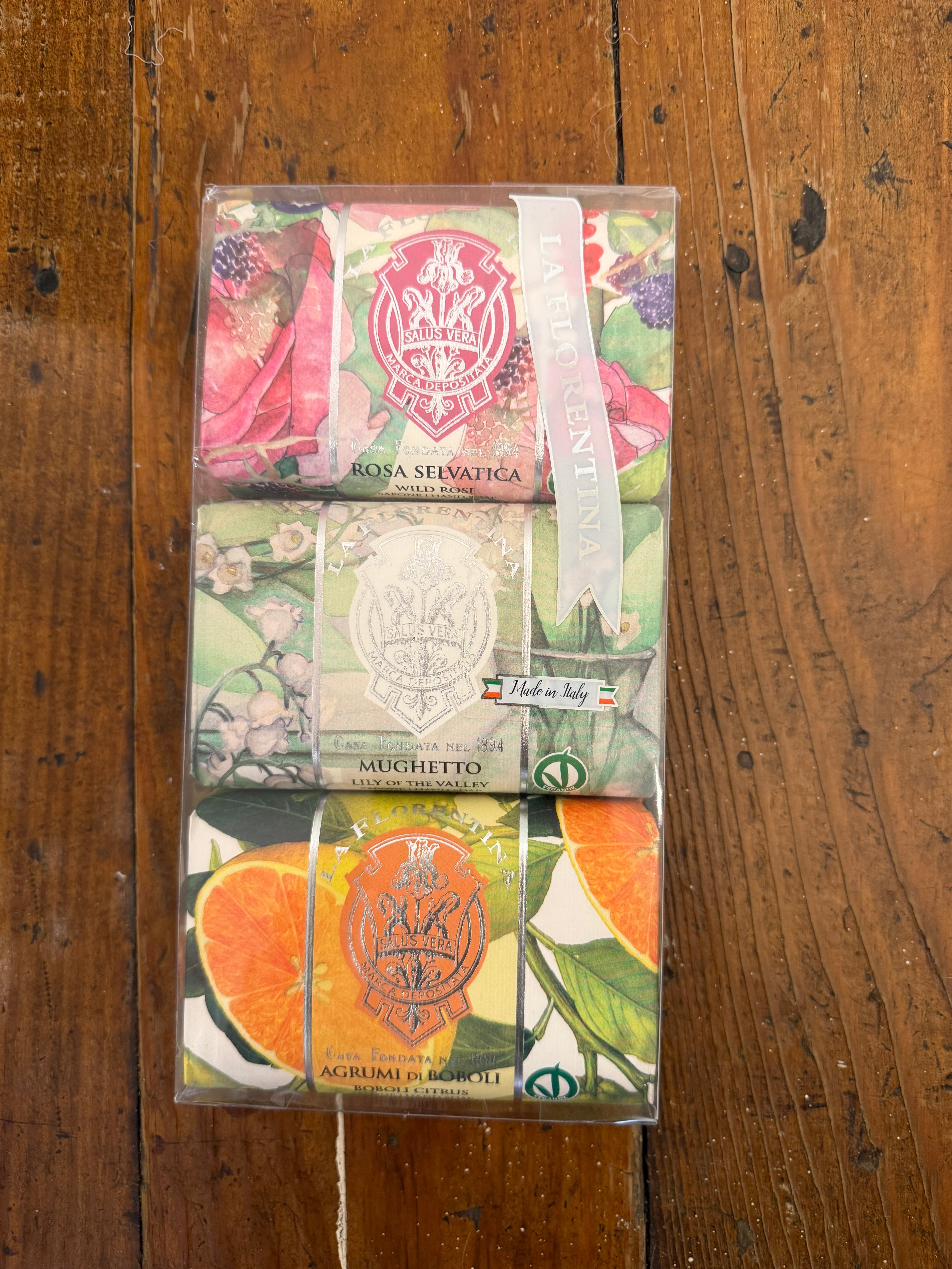 La Florentina Luxury Italian Soap Set – Set of 3 (3.7 oz each)