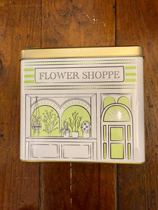 Flower Shop Tin Container