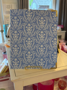 Blue Floral Notebook– 8" x 10"
