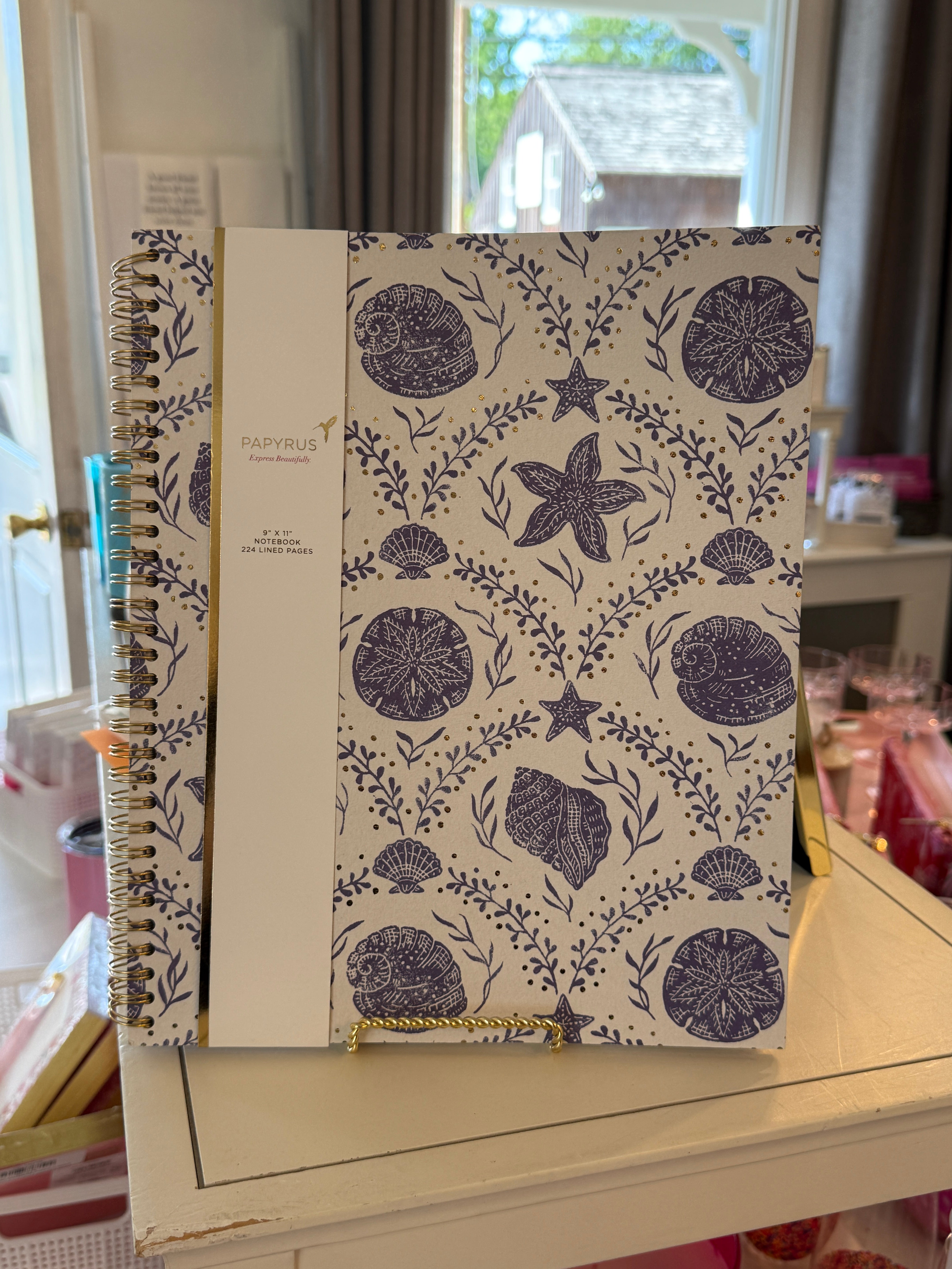 Papyrus Purple Shell 9 x 11 Notebook