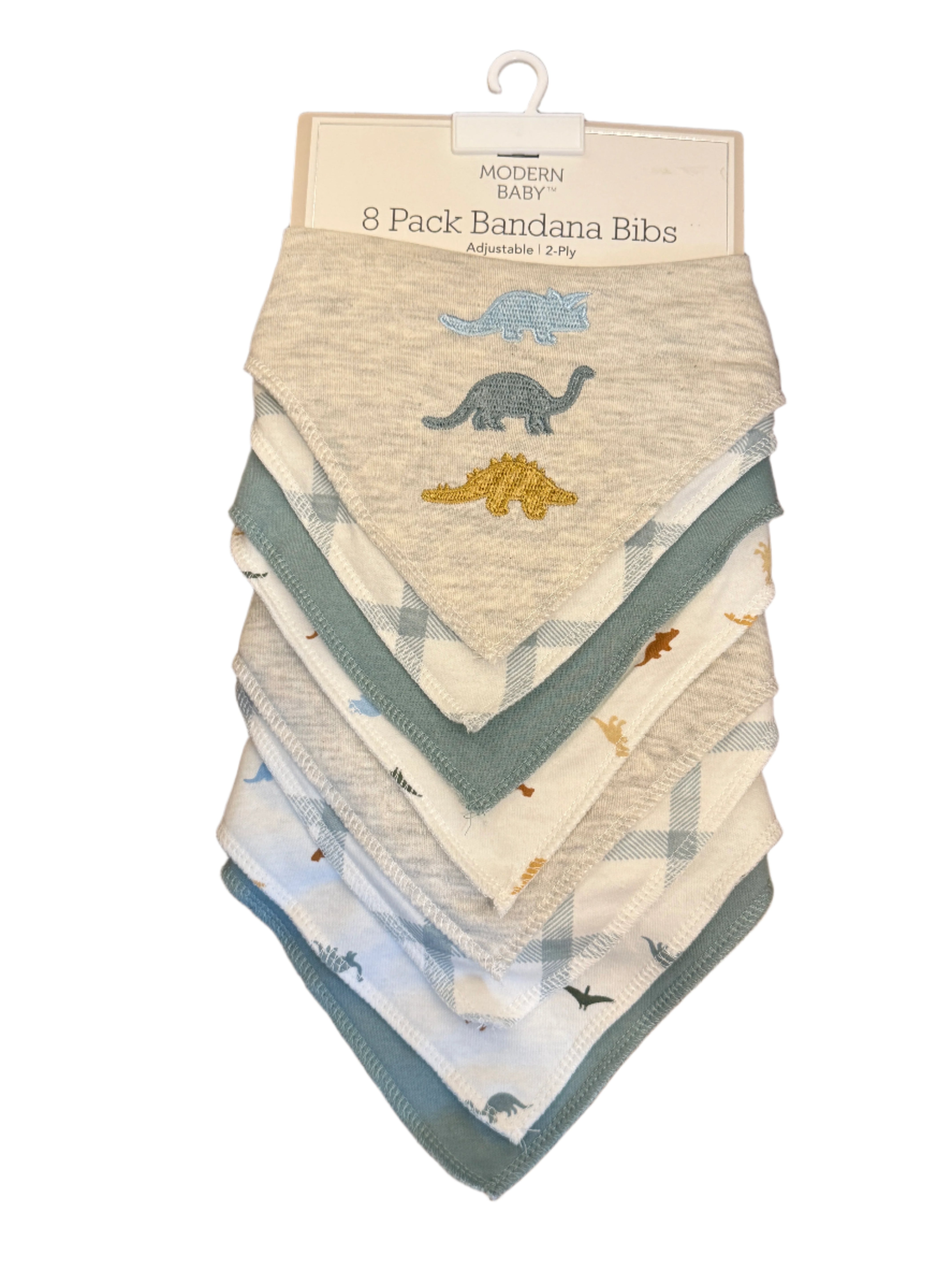 Modern Baby 8 Pack Bandana Bibs