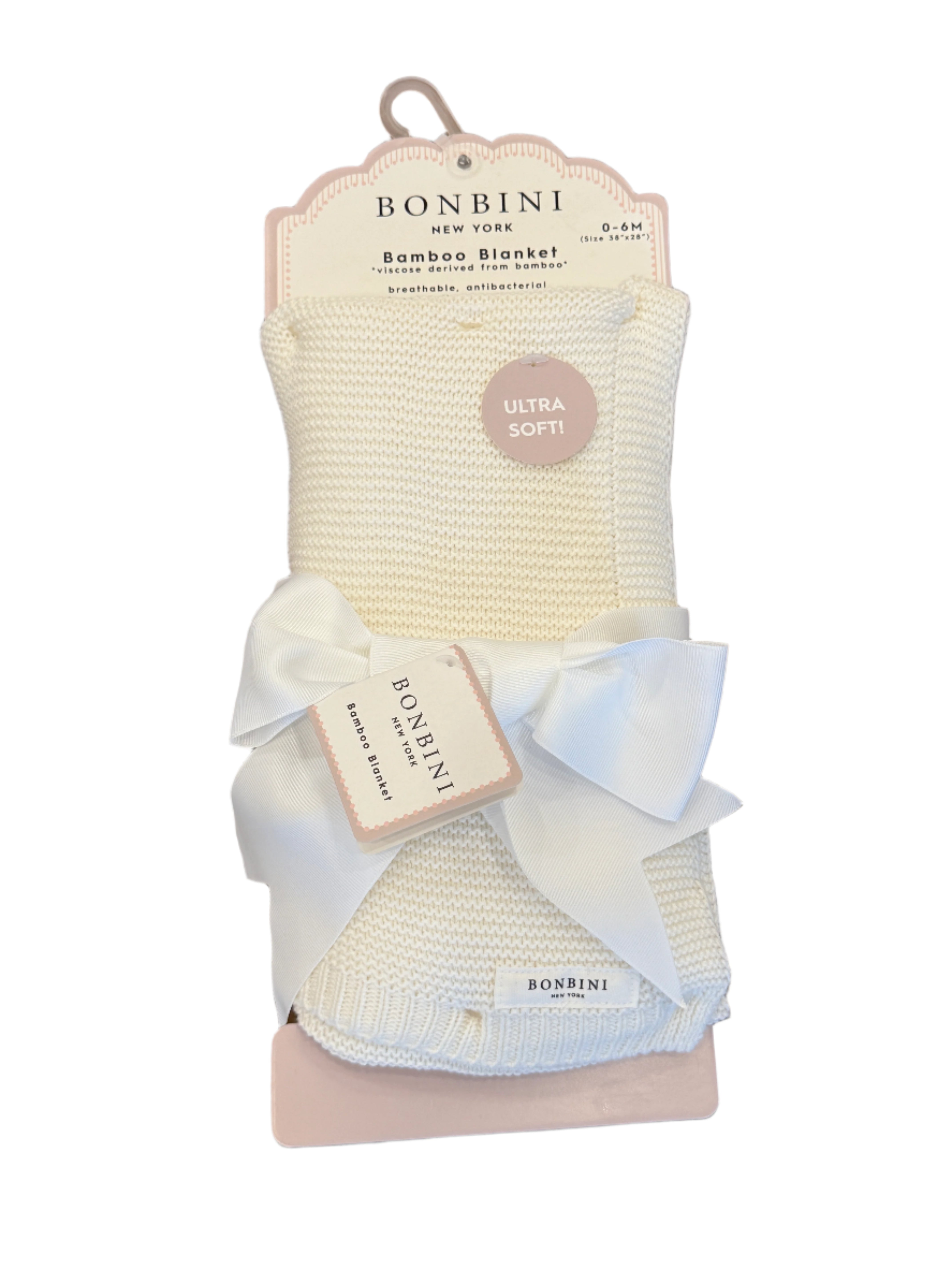 Bonbini Cream Bamboo Blanket Ultra Soft
